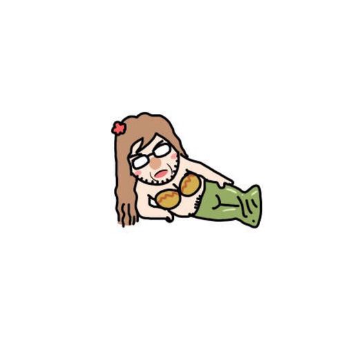 大绵羊bobo作品,绵羊画的小头像,卡通头像 美人鱼