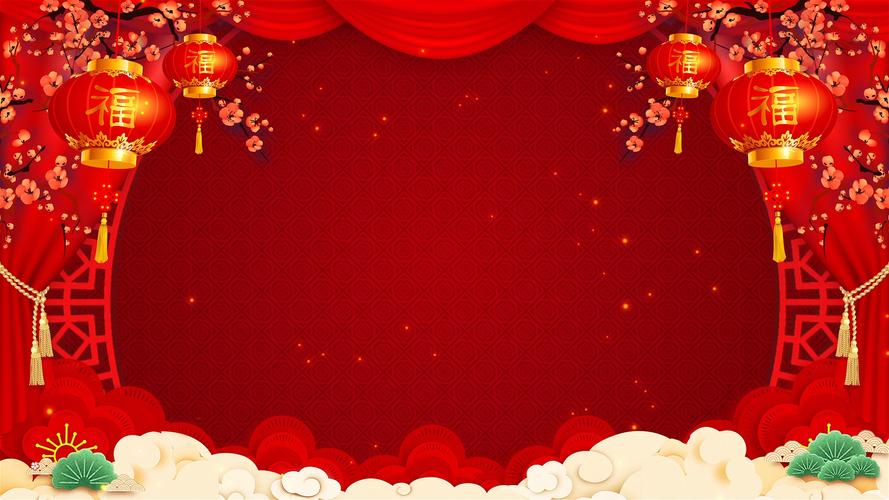 2022新年舞台背景循环视频03_1920x1080_高清视频素材