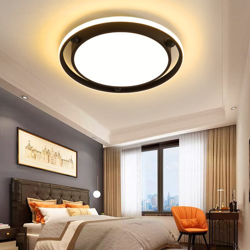 吸顶灯圆形现代北欧温馨卧室灯书房灯阳台灯客厅餐厅灯卧室房间灯具