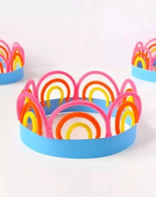 【彩虹手工】 创意彩虹帽子,吊饰,绘画,玩具,给孩子们