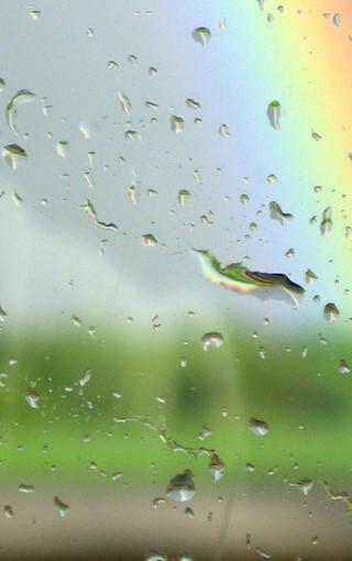 唯美窗外雨滴图片壁纸