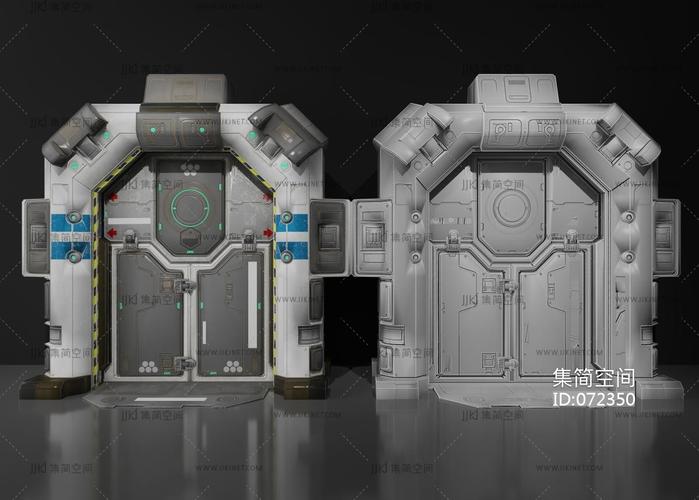太空舱门3d模型下载