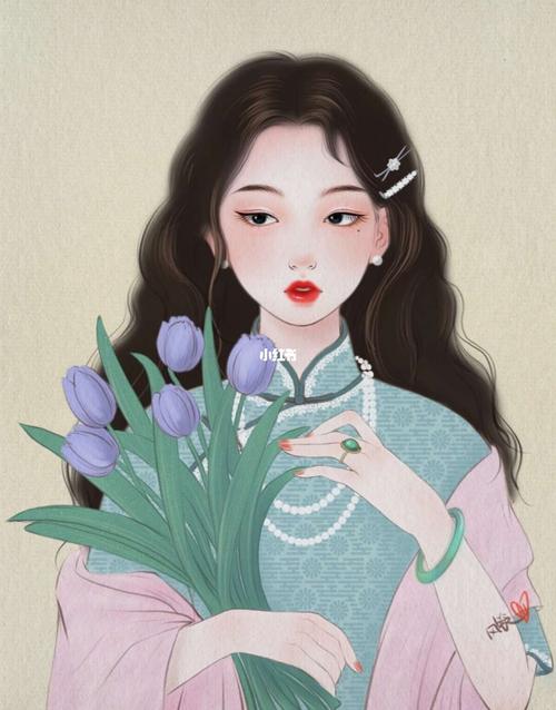 民国风旗袍复古人物插画合集