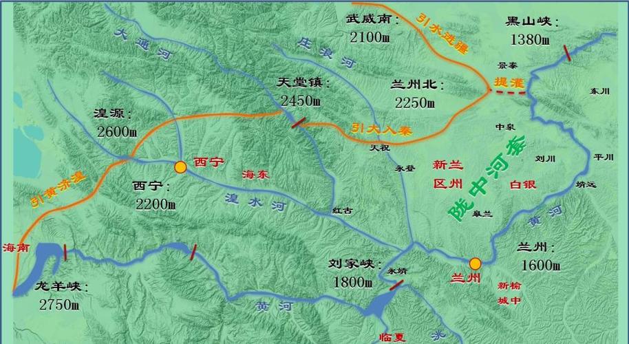 河湟指黄河龙羊峡下游,湟水大通河,洮河谷地区域.