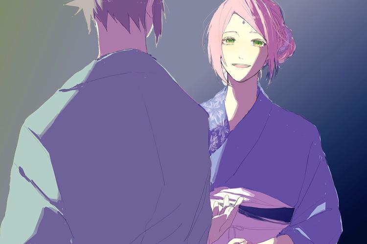 火影忍者 浴衣 小樱 佐助 - 堆糖,美图壁纸兴趣社区