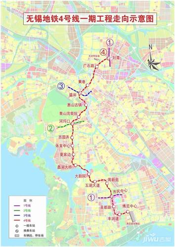 无锡地铁锡宜s2线4号线二期5号线一期工程