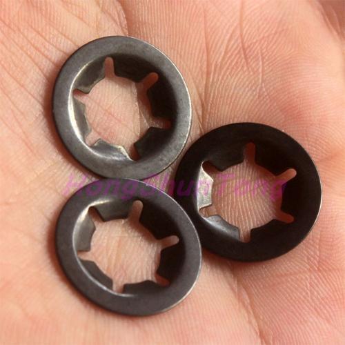 锰钢轴承夹挡圈梅花挡圈孔锁介花型垫圈平卡弹簧挡圈