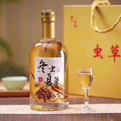 正品西藏冬虫夏草虫草酒海马长白山人参滋补养生男性健壮补血泡酒