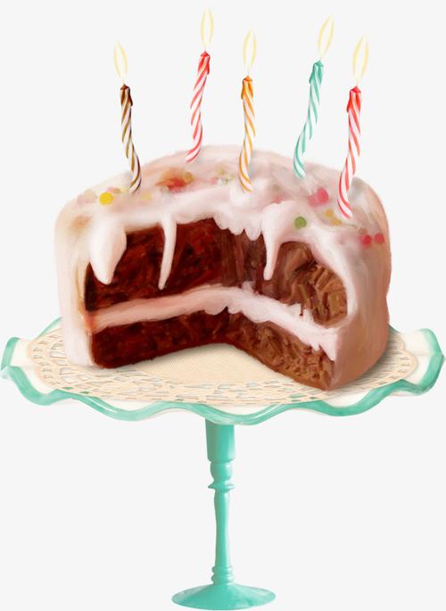 切开的生日蛋糕