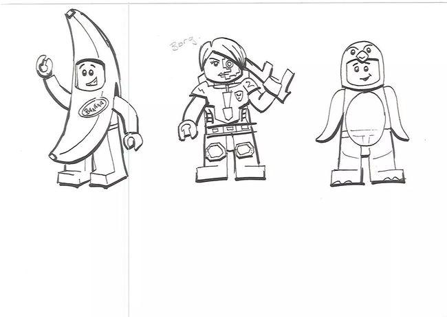 乐高人仔设计手稿