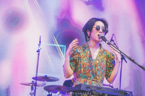 肆囍乐队在2018太湖迷笛音乐节