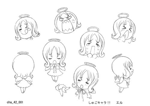 《守护甜心》官方原画线稿