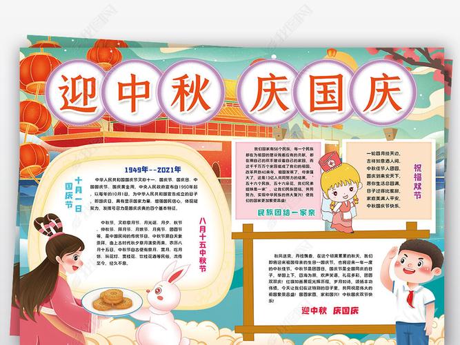 国庆小报喜迎中秋节国庆节小报手抄报 作品详情上传时间 :2021-09-05