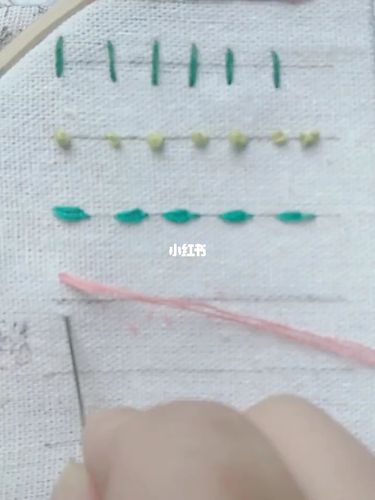 卷线绣,扣眼绣,十字绣,米字绣