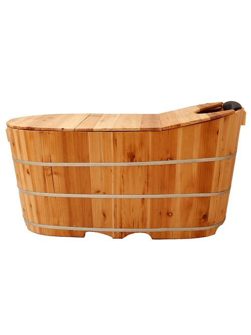 加高泡澡木桶洗澡桶大人家用全身浴桶汗蒸两用瑶药浴盆小户型浴缸