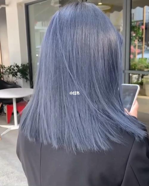 上海染发96雾霾蓝灰色染完被疯狂追问的发色_发色_染发_发型_烫发