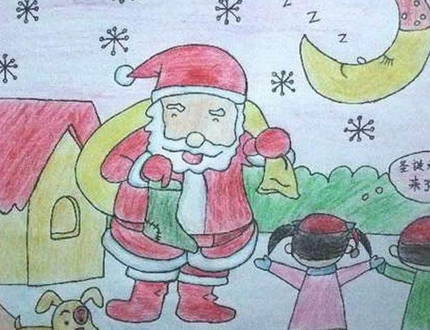 幼儿园圣诞节儿童画图片大全集