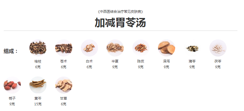 茯苓方剂加减胃苓汤