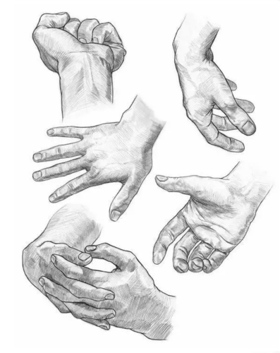 手脚素描绘画教程新手入门无压力