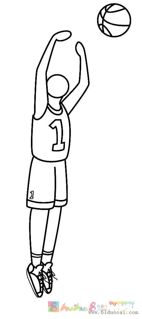 打篮球卡通图片简笔画怎么画简笔画教程_绘画吧-画画