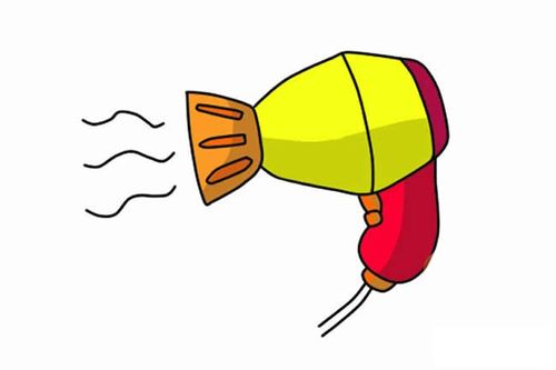 不过日常都是被用来吹头发和吹衣服,下面就来看看吹风机是怎么画的吧!