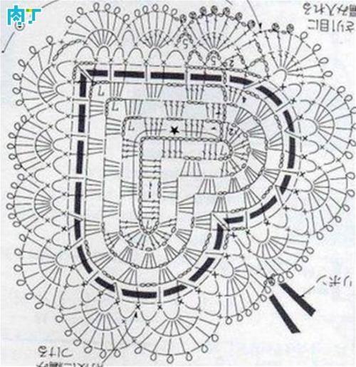 钩针编织爱心花样 钩针心形的钩法图样大全