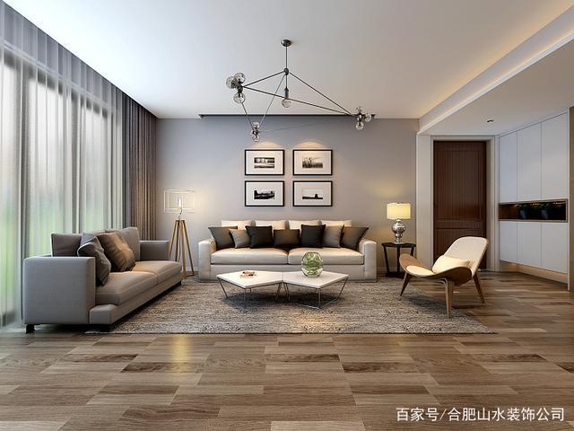 四室两厅一厨两卫现代风格客厅装修效果图一