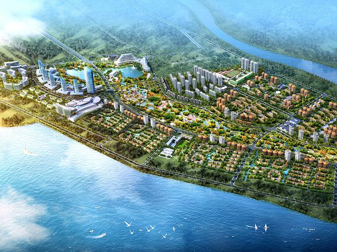 泾渭分明生态半岛