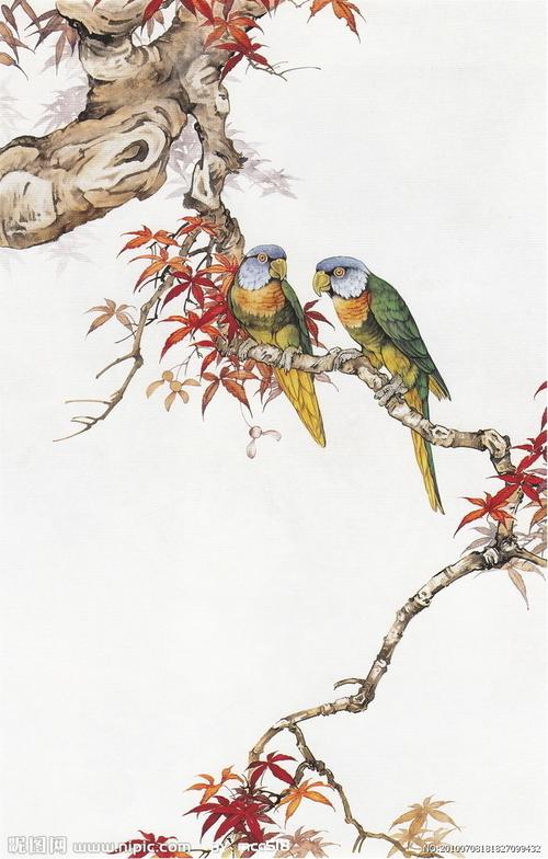 一直非常喜欢枫叶,好吧,对于工笔画我不懂,不做无聊的评价,但是喜欢确