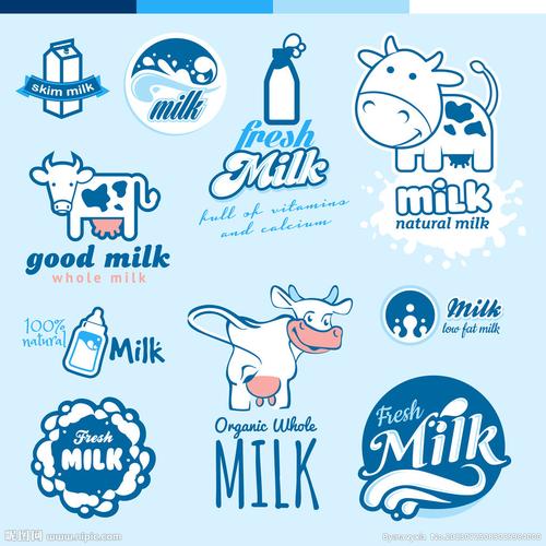 牛奶商标矢量图__网页小图标_标志图标_矢量图库_昵图