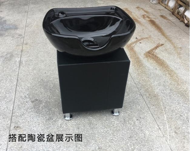 加厚洗头盆洗头床单个移动头疗盆陶瓷盆理发店简易洗头美发店坐式