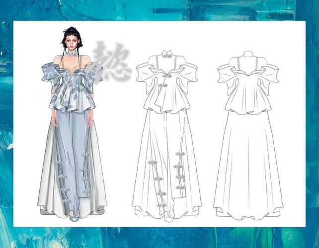 中国风_中国风_服装效果图_时尚_穿搭_整体造型