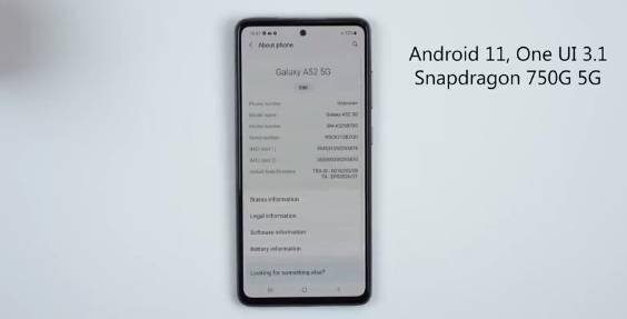 三星galaxy a52 5g 开箱上手视频曝光:搭载骁龙 750g,120hz 高刷屏