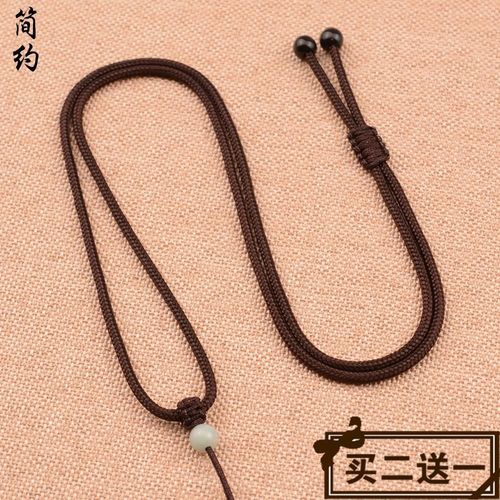 大气可调节吊坠挂绳子菩萨时尚金吊坠活扣珠子水晶吊绳男女玉珠胸