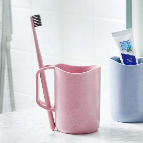 小麦牙刷杯_送牙刷塑料洗漱杯套装刷牙漱口杯小麦刷牙杯牙缸牙刷杯子