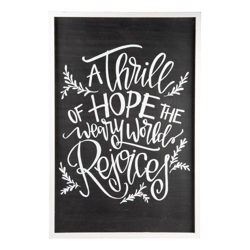 a thrill of hope the world rejoices