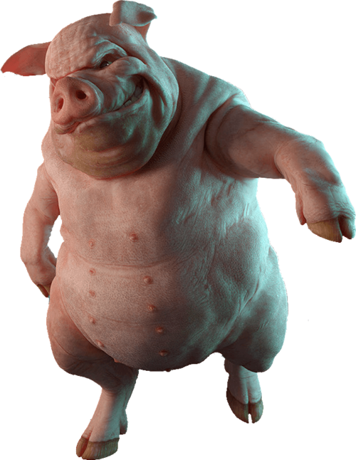 凶狠的猪妖造型png图