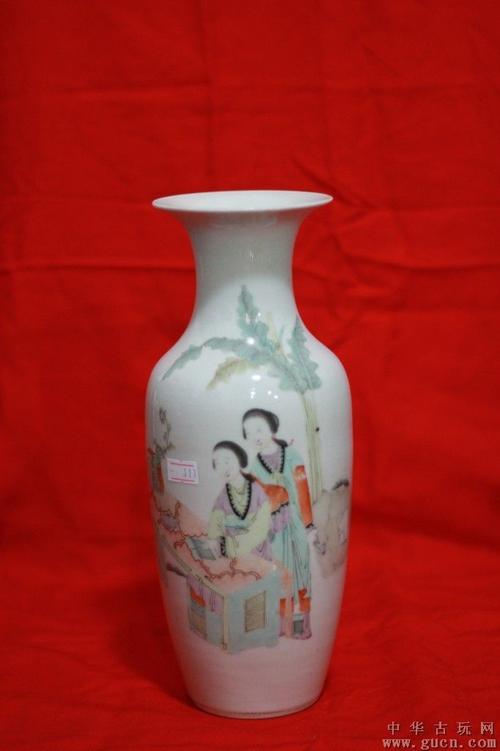 柳叶仕女瓶(张义泰)