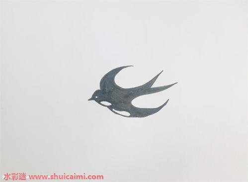 燕子简笔画的画法步骤图解