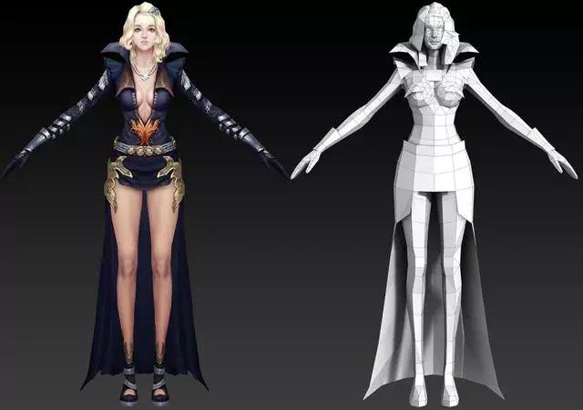 3d游戏人物模型,怎么贴图布线?_游戏建模零基础入门