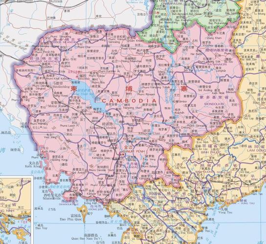 柬埔寨地图