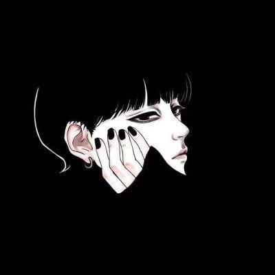 文艺范情侣头像暗色系