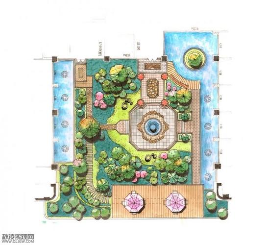 屋顶花园平面图