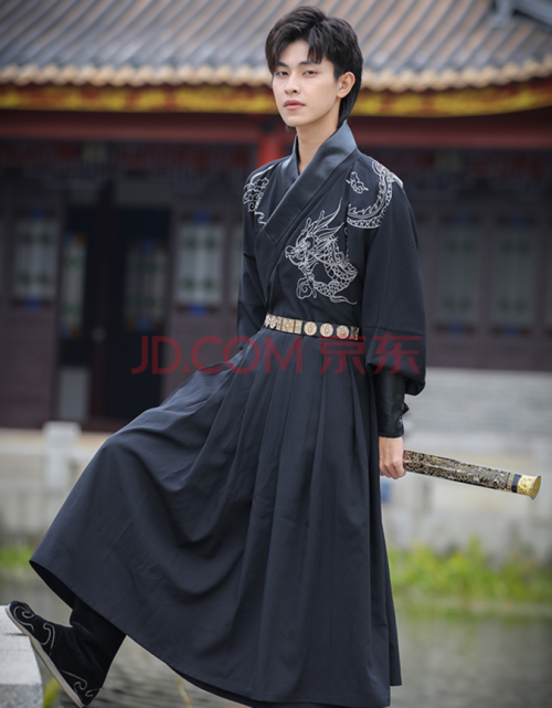 原创明制汉服男飞鱼服中国龙锦衣卫腹黑武侠直袖护腕霸气学生表演服仅