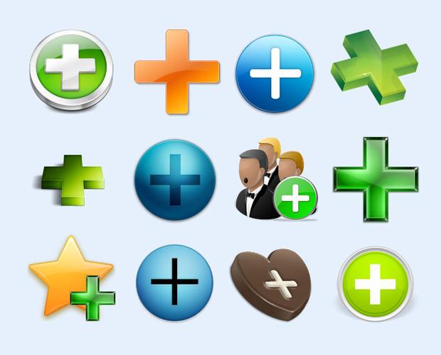 绿色添加符号png图标