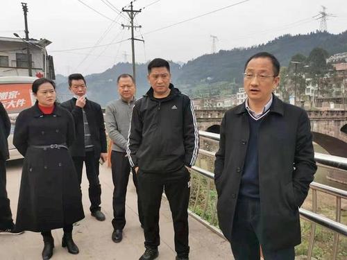 县长陈廷俊率队调研古蔺河水质