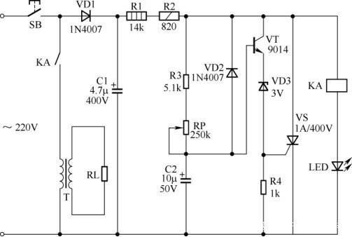 小型塑料封口机电路的工作原理
