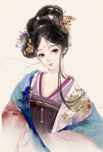 妖艳头像古风手绘