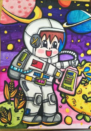 用画笔触动未来,靠科学幻想世界——第一实验小学举行