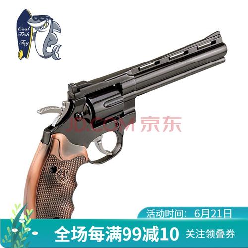357蟒蛇左轮玩具模型m686全合金属可拆卸史密斯威森m双抢管 左轮m686